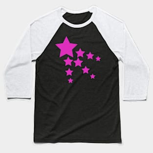 Pink Stars Baseball T-Shirt